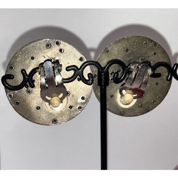 Antique Art Deco Brooch and Clip-On Earrings Matching Set! - Picture 9 of 10